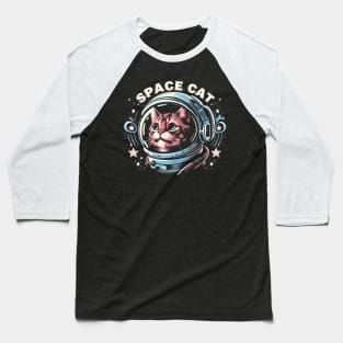 Cat Astronaut Baseball T-Shirt